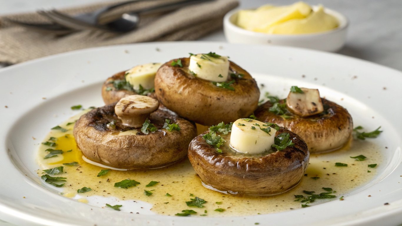 Sauteed Parasol Mushrooms with Butter