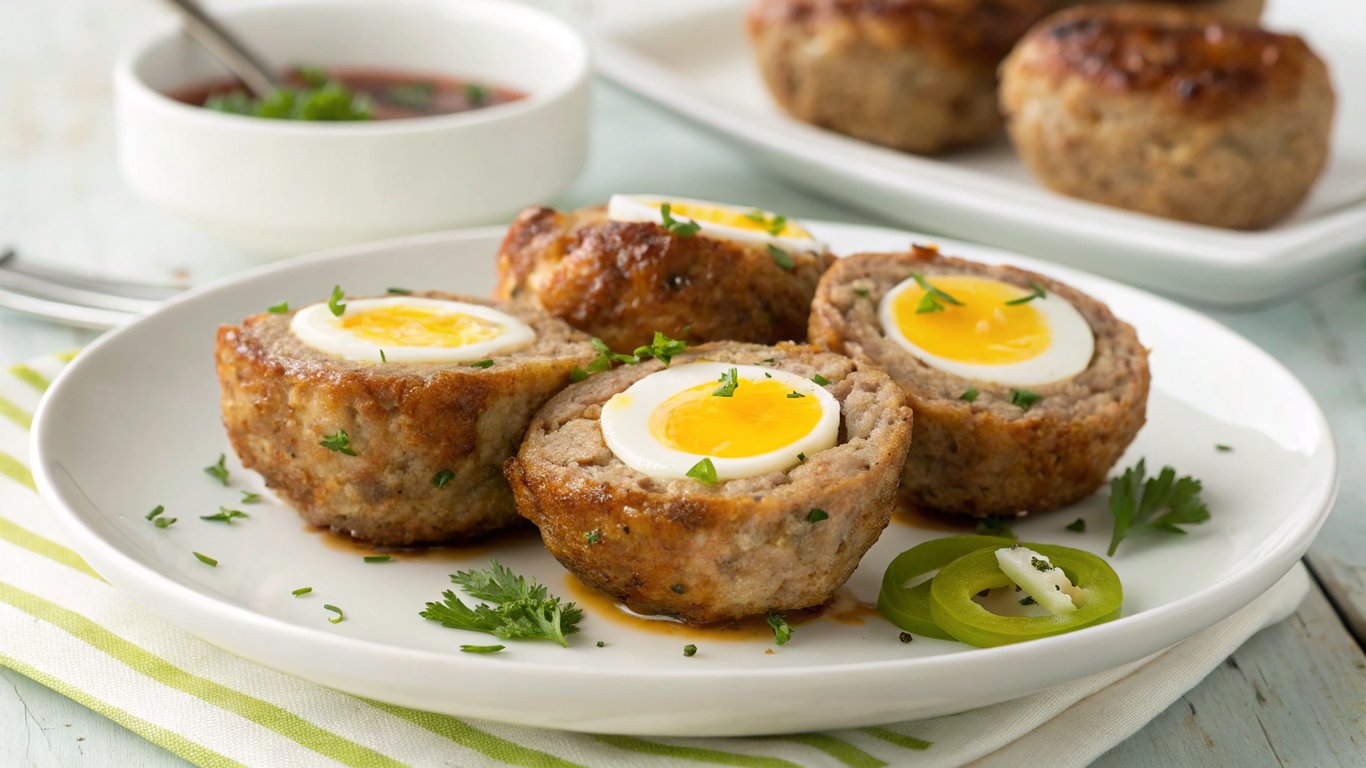 Mini Turkey Meatballs with Eggs