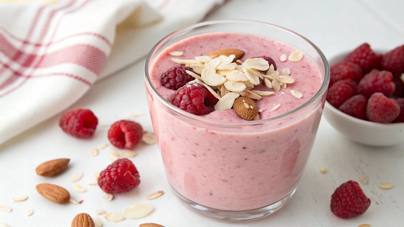 Almond Raspberry Smoothie