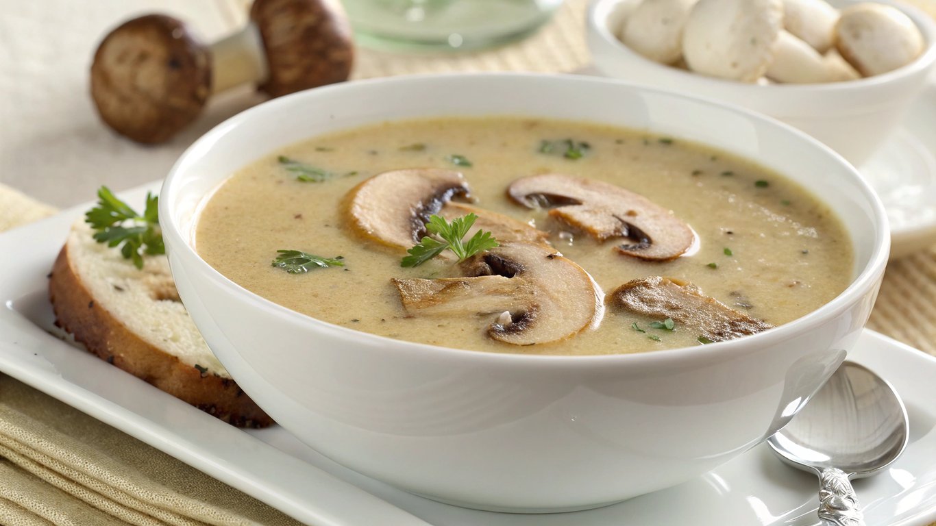 Creamy Parasol Mushroom Soup