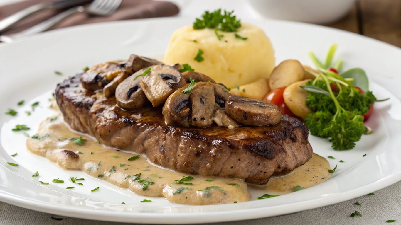 Creamy Mushroom Steak