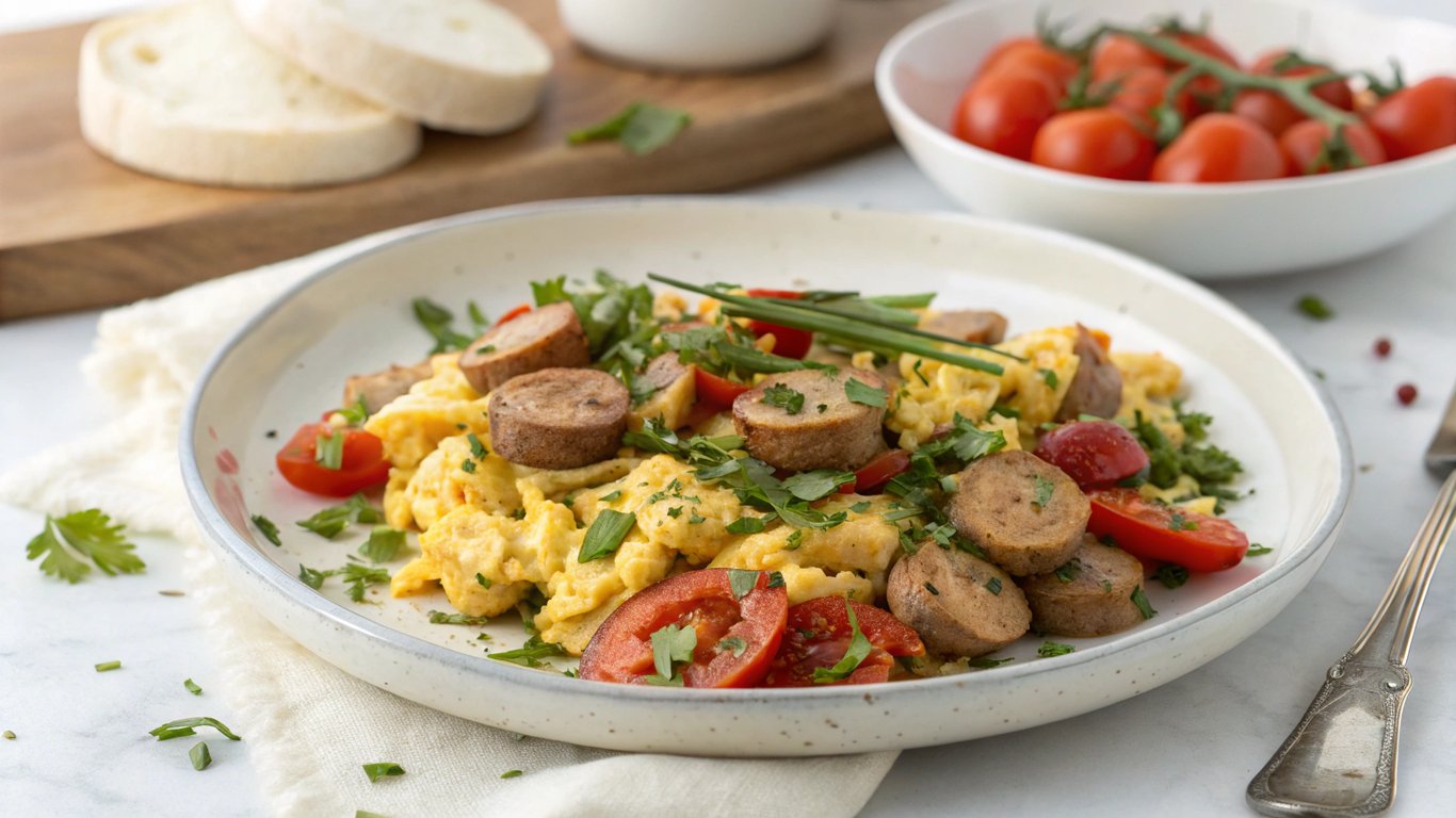 Turkey Sausage Scramble