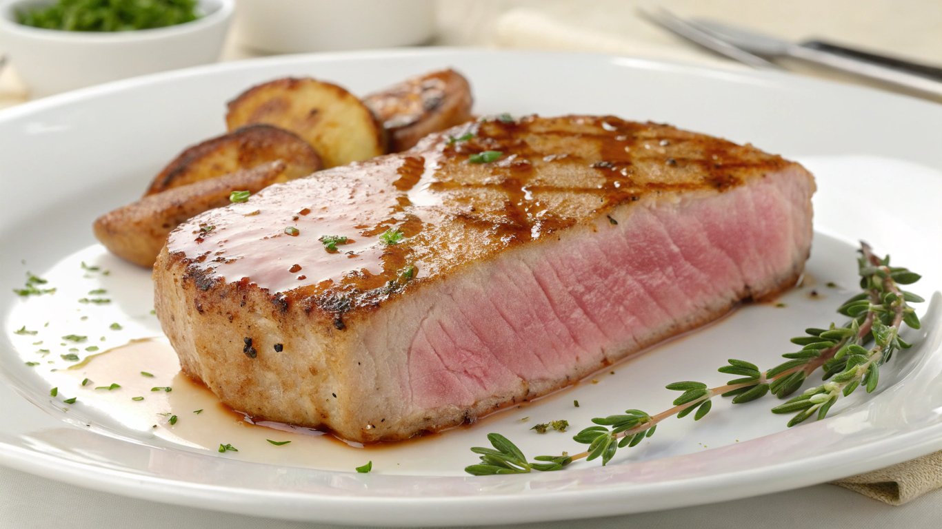 Pan-Fried Ham Steak