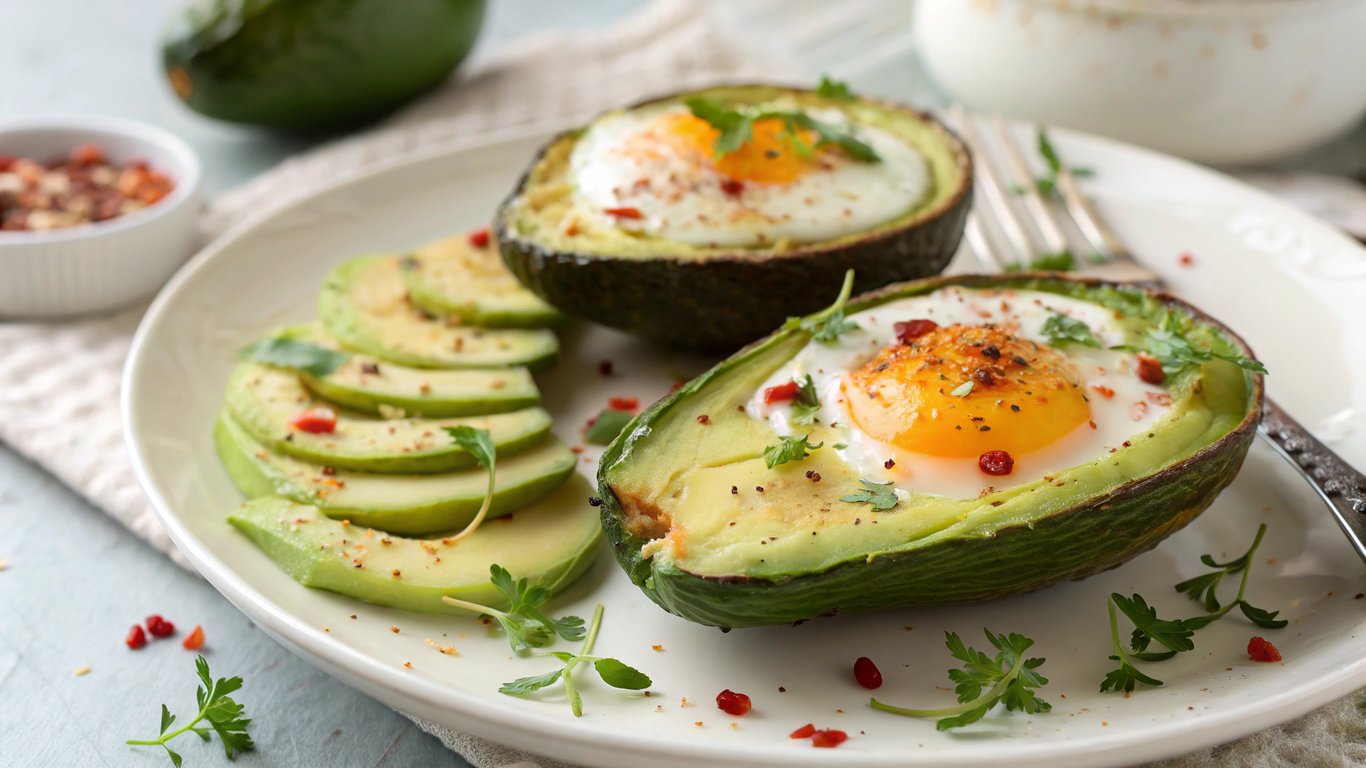 Baked Eggs in Avocado