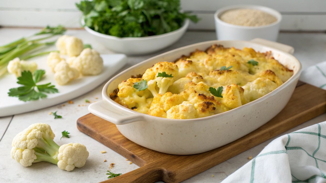 Cheesy Cauliflower Bake