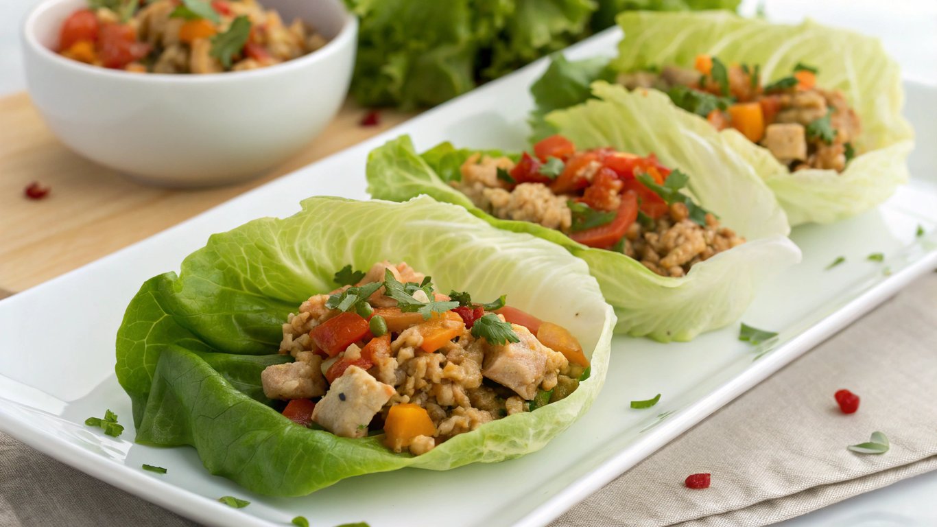 Ground Chicken Lettuce Wraps