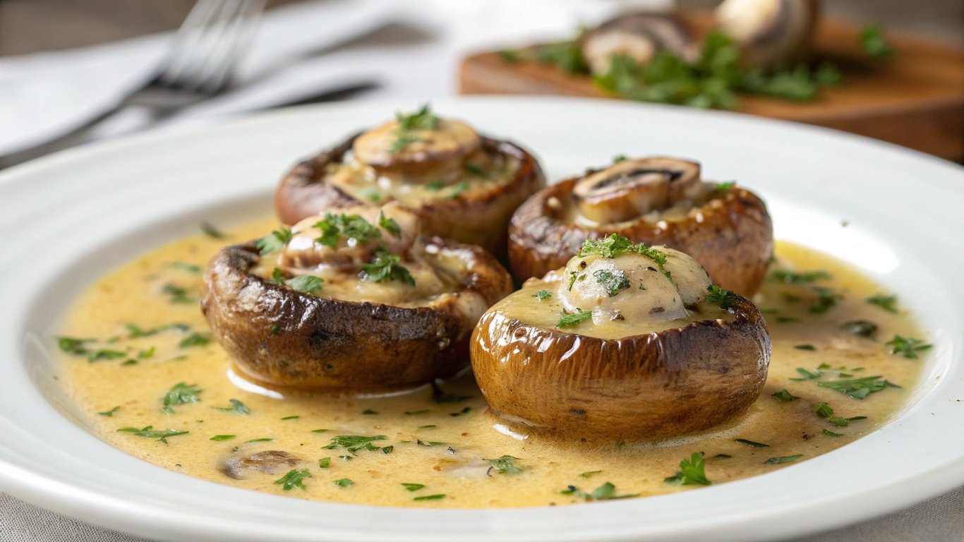 Creamy Garlic Mushrooms
