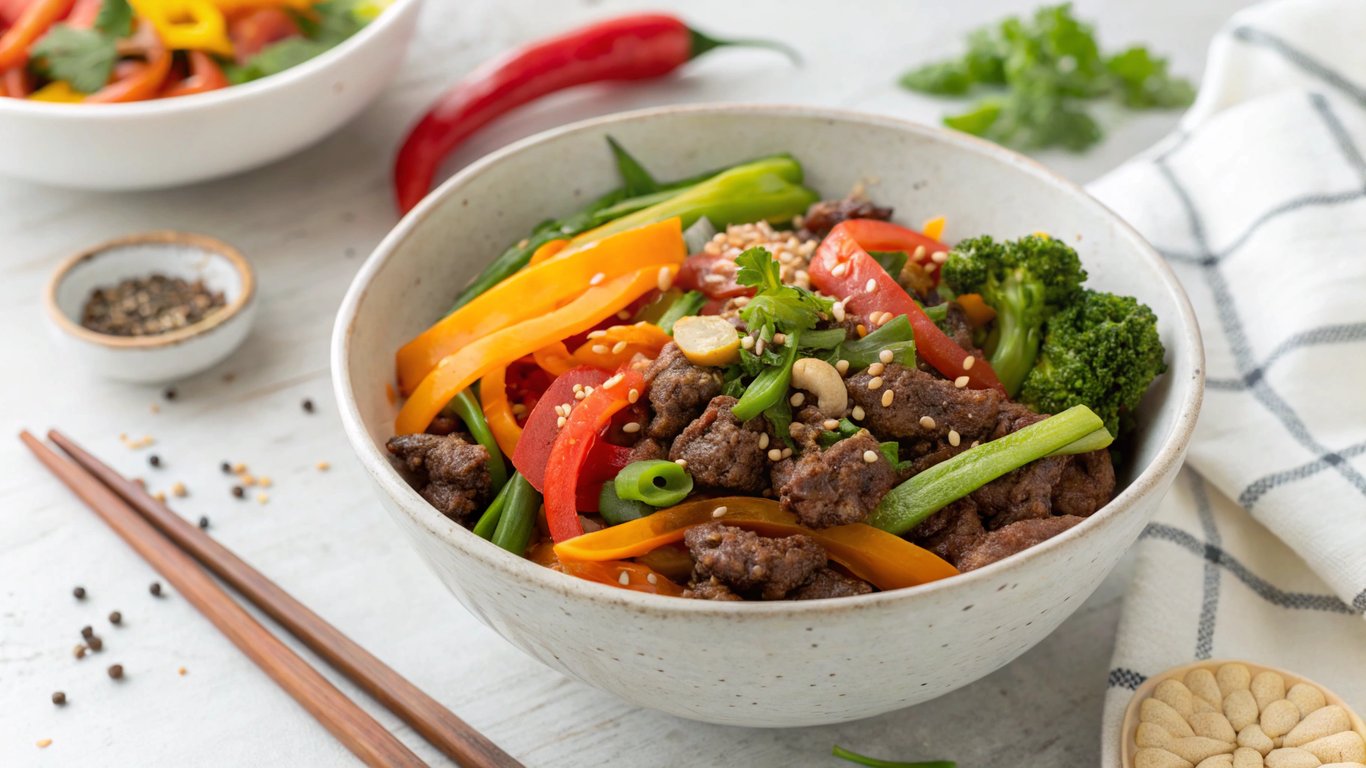 Ground Beef Stir-Fry Bowl