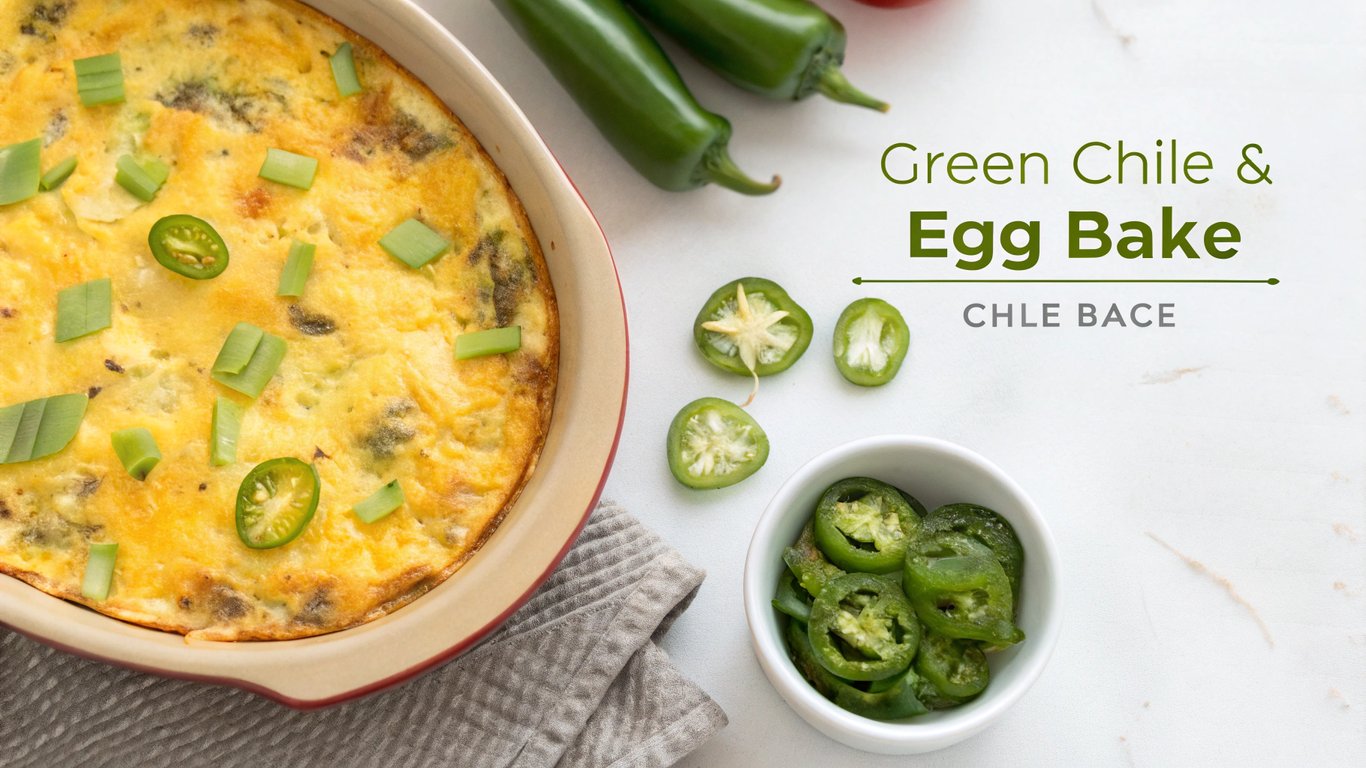 Green Chile and Cheese Egg Bake