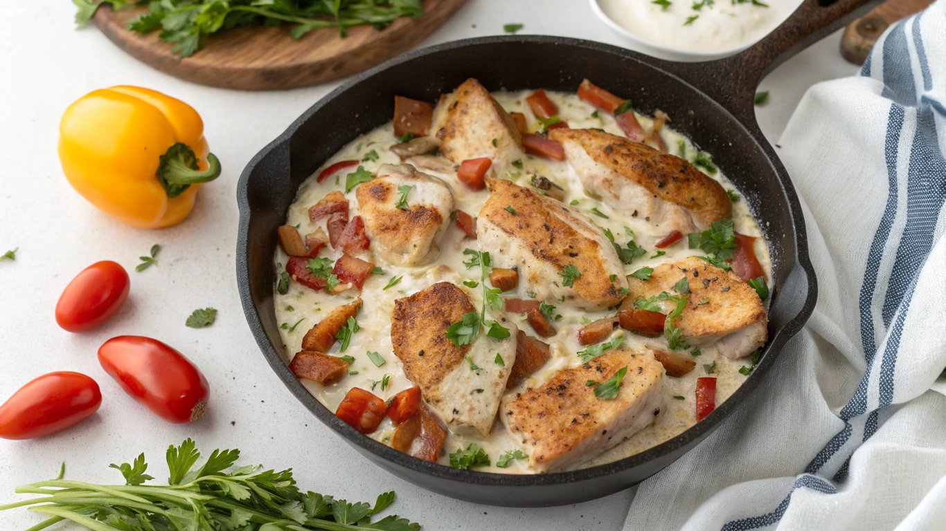 Bacon Ranch Chicken Skillet