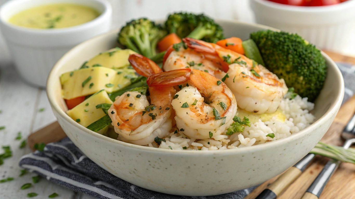 Garlic Butter Shrimp Bowl