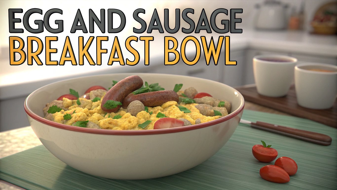 Egg and Sausage Breakfast Bowl