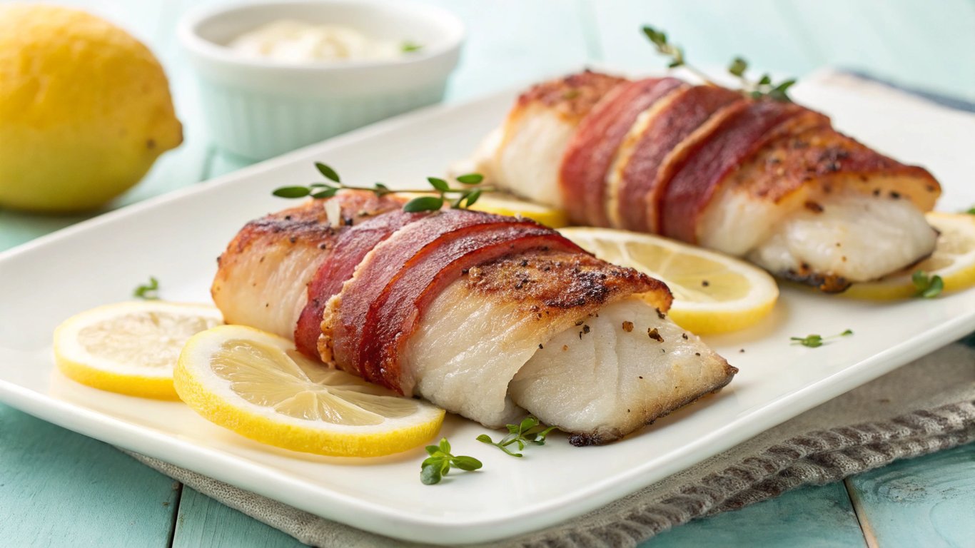 Bacon-Wrapped Fish Filets